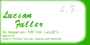 lucian fuller business card